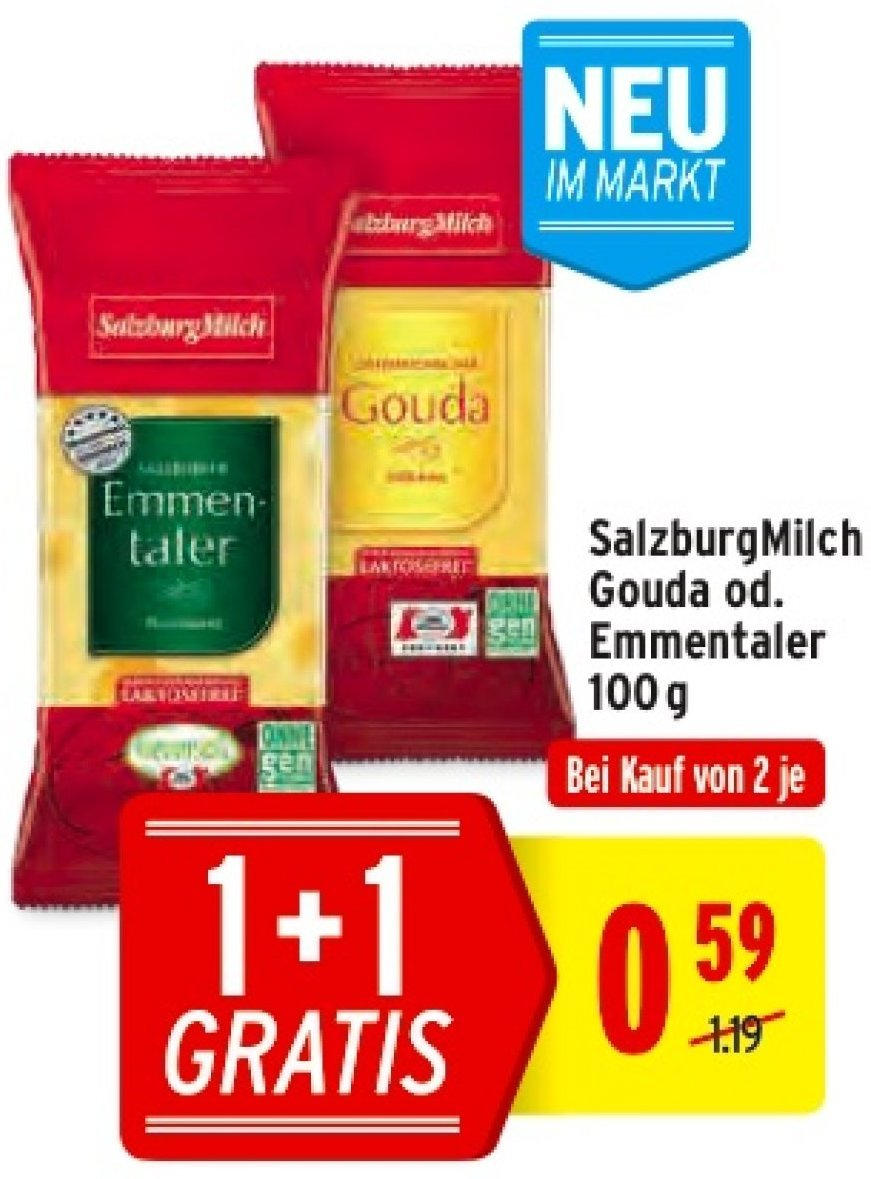 wogibtswas.at - SalzburgMilch Gouda od. Emmentaler € 0,59 ...