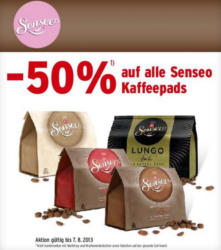 -50% auf alle Senseo Kaffeepads
