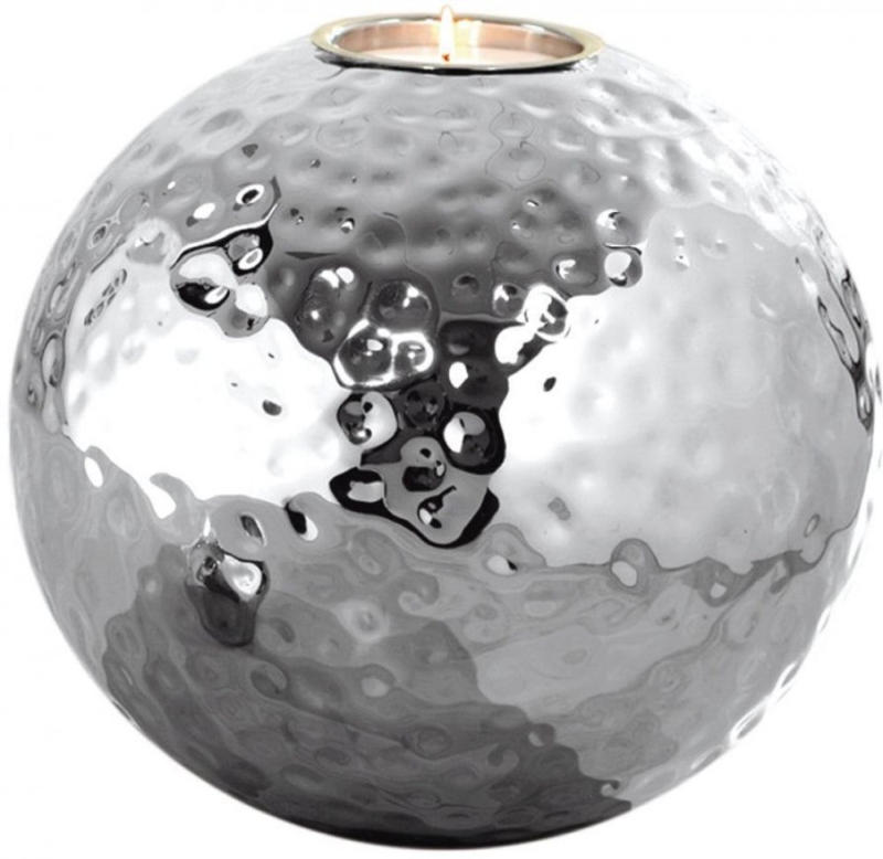 Fink Living Teelichthalter Hammered - Leuchter H:20cm D:20cm
