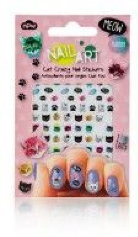 Nagel Stickers crazy cat