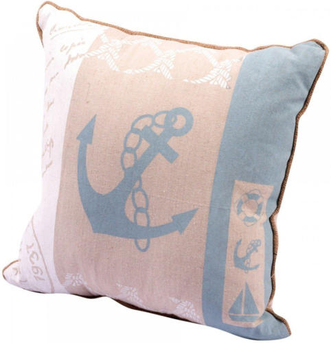 wogibtswas.at - Dekopolster "Maritim" beige/blau € 7,49 statt € 9,99