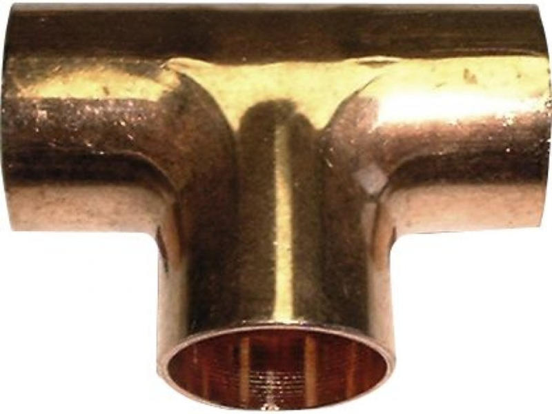 CU-T-Stück 22 mm innen