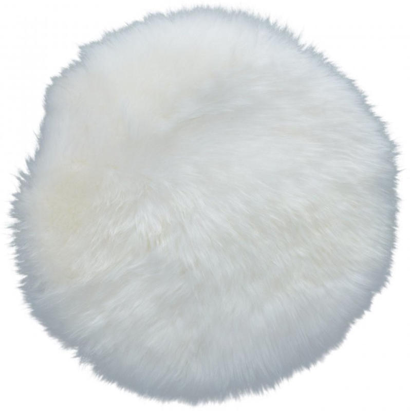 Sitzkissen Lammfell (Ø 34 cm, rund, creme) für nur € 9,99 statt € 12,99
