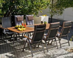 Gartenset »Kingston/Sun Garden Prestige« (6 Stühle, anthrazit) nur €