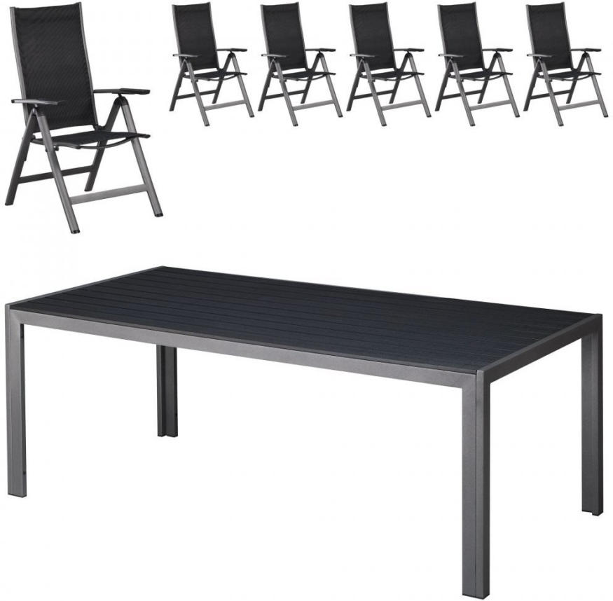 GartenmöbelSet Las Vegas (100x205, 6 Stühle) für nur € 389,96 statt €