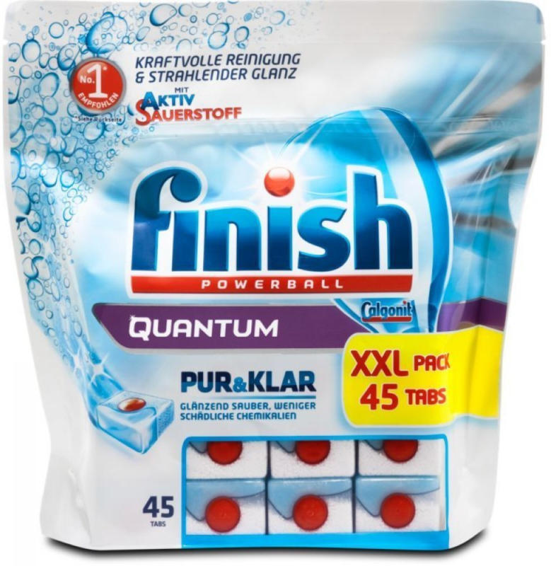 finish Quantum Powerball Pur & Klar Tabs XXL Pack ️ Online von dm