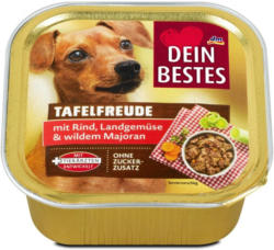 Dein Bestes Tafelfreude Hundefutter Rind Nur 0 45 Dm Angebot Wogibtswas At