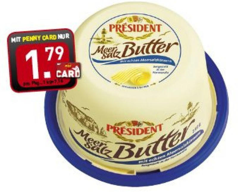 Président Butter mit Meersalz