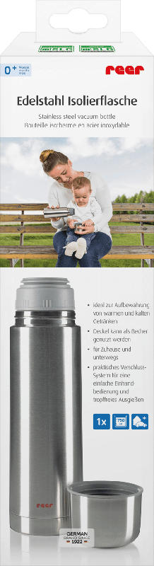 Reer Trinkflasche Edelstahl, 750 ml