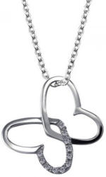 Kette mit Anhänger, Caster, »2 Herzen«