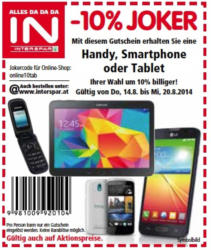 -10% JOKER für Handy, Smartphone oder Tablet