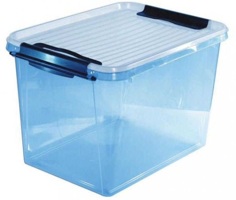 wogibtswas.at - Aufbewahrungsbox 32 Liter Blau € 4,00 statt € 8,99 bei