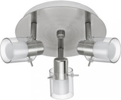LED-spotrondell Sparano Nickelfarben