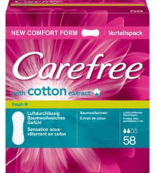 Carefree Slipeinlagen Cotton Fresh 58 Stück