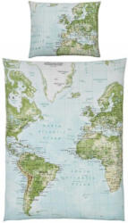 Bettwäsche World Map Multicolor