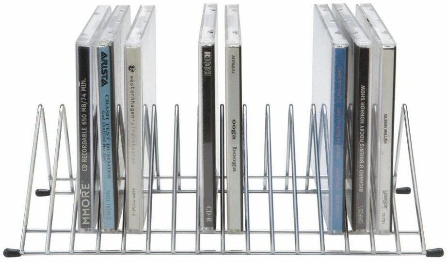 wogibtswas.at - CD-Ständer aus Eisen Chromfarben, Schwarz € 2,99 statt