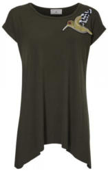 Longshirt mit Applikation und Pailletten