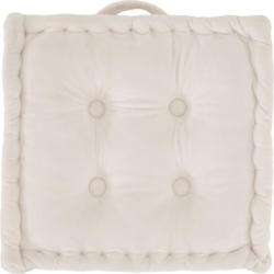 Boxkissen Ulla in Weiß, ca. 40x40cm Beige