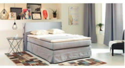 Boxspringbett " LUNA" Stoff Grau