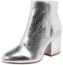 Ankle Boot in Metallic-Optik