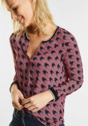 CECIL Bluse im Hahnentritt Design