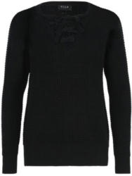 Strickpullover mit Schnürdetail