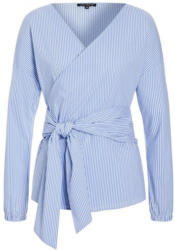 ONE MORE STORY Wickelbluse mit Streifen und Stretchanteil