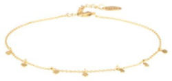 Fußkette mit kleinen Münzen