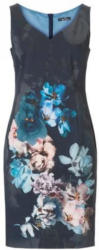 Etuikleid mit Blumen