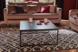 GMK Home & Living Couchtisch »Voorst« aus massiver Eiche und Metallgestell