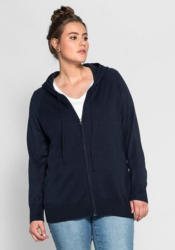 sheego Casual Strickjacke mit Kapuze