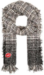 Bouclé Schal mit Patches
