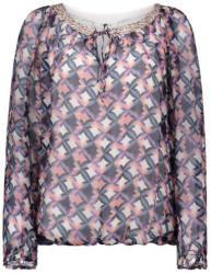 Cartoon Bluse mit Schlitz und Schnürung