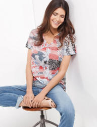 Gerry Weber T-Shirt 1/2 Arm »Shirt mit gepatchter Optik«