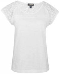 T-Shirt mit Spitzeneinsatz