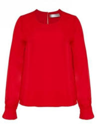 Seidenbluse mit Volumenärmeln