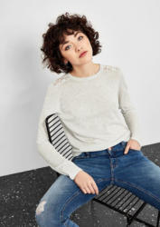 Q/S designed by Leichter Pulli mit Spitze