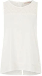 Shirt mit Passe aus Spitze