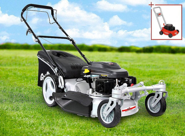 GRIZZLY BenzinRasenmäher »BRM 56196 AOHV Q360°«, 56 cm