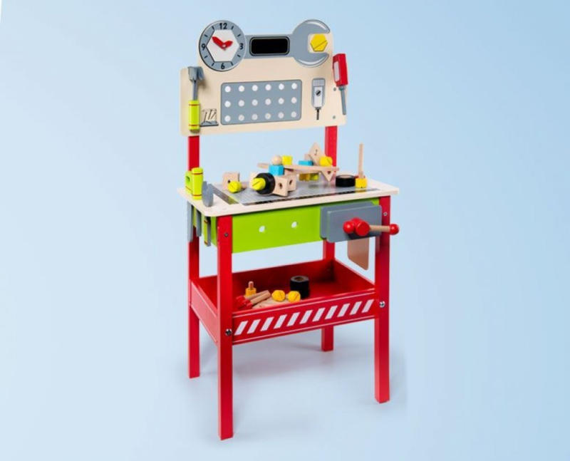 Kinder-Werkbank aus Holz