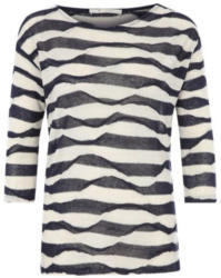 Leinenshirt mit Webmuster