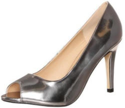 Peeptoe im Leder-Look