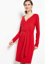 COMMA Weiches Strickkleid in Wickeloptik