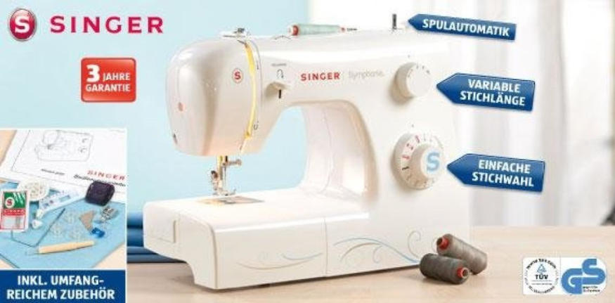 Nähmaschine Modell Singer 2250 Symphonie Online von HOFER