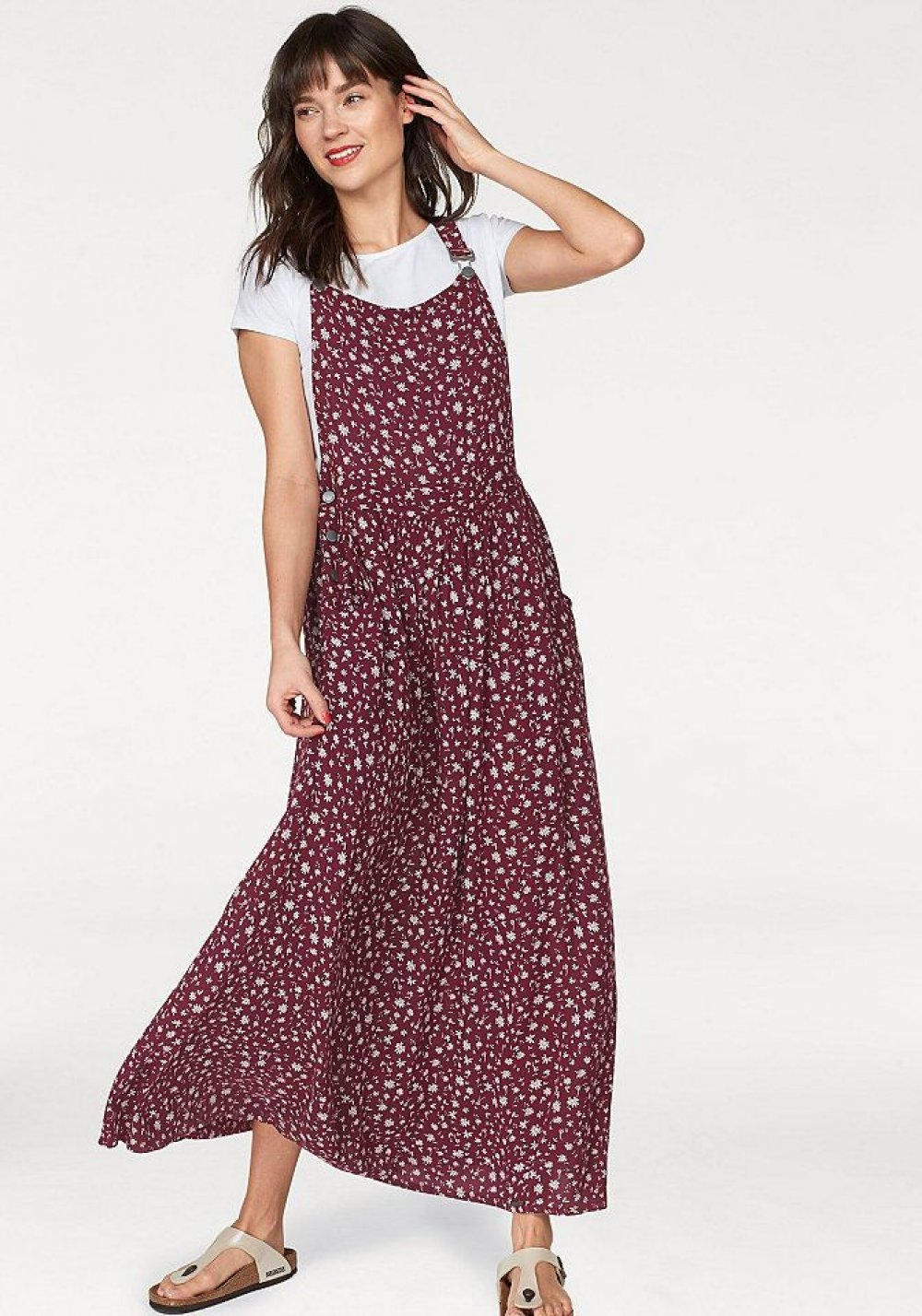 superdry festival dungaree maxi dress