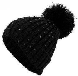 Pompon-Strickmütze