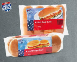 TASTE OF AMERICA Hamburger-/ Hotdog-Brötchen