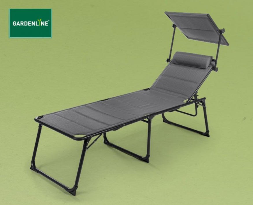 GARDENLINE AluminiumKomfortSonnenliege XXL ️ Online von HOFER