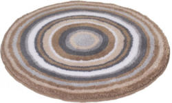 Badematte, Rund, Meusch, »Mandala«, Höhe ca. 20mm, rutschhemmender Rücken
