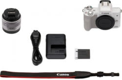 Canon »EOS-M50 EF-M15-45 Kit« Systemkamera (EF-M 15-45mm f/3.5-6.3 IS STM, 24,1 MP, NFC WLAN (Wi-Fi) Bluetooth)
